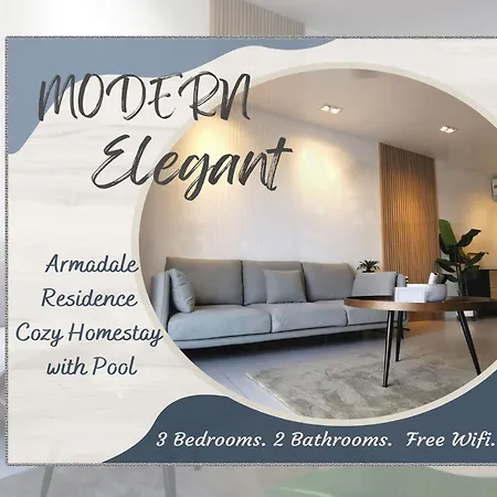 Elegant Armadale Homestay With Pool At Galacity Kuching Exterior photo